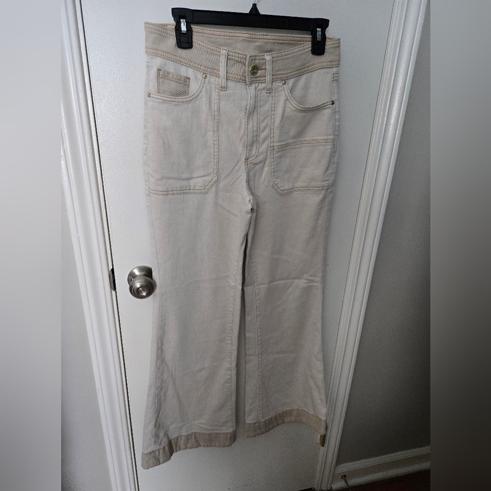 Chico's Ecru Flare Jeans